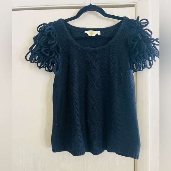 Anthropologie Sweaters - VTG 90s Y2K Anthropologie Wool Angora Whimsigoth Fairycore Boho Sweater S